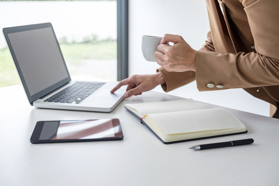  Woman Manager Working Indoors  